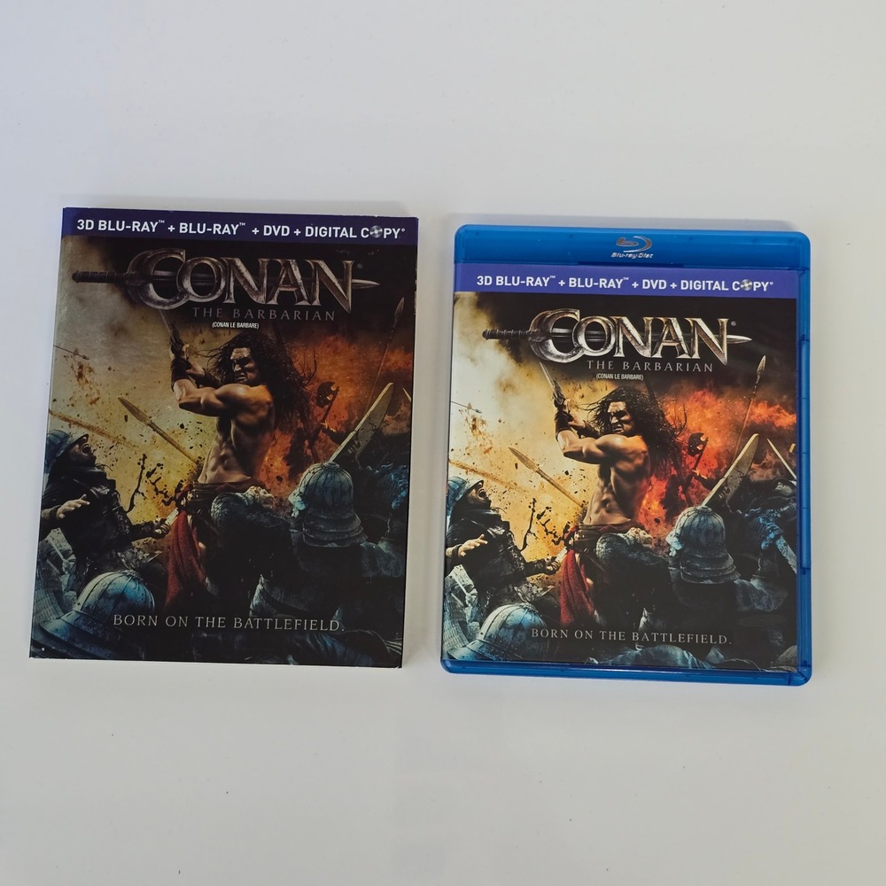 Conan The Barbarian 3D Blu-ray DVD Combo Action Fantasy Lionsgate
